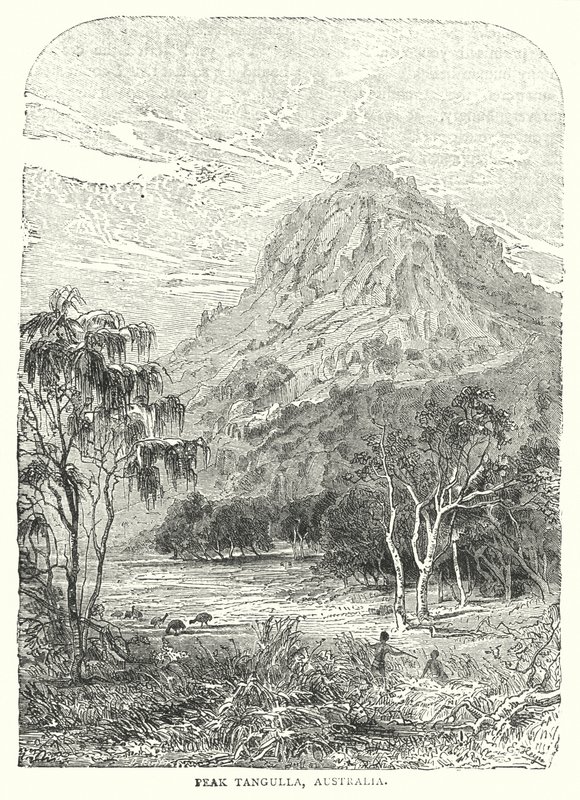 Tepe Tangulla, Avustralya (gravür) by English School