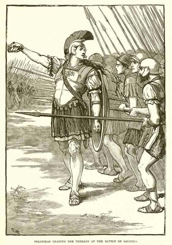 Pelopidas, Leuctra savaşında Thebans