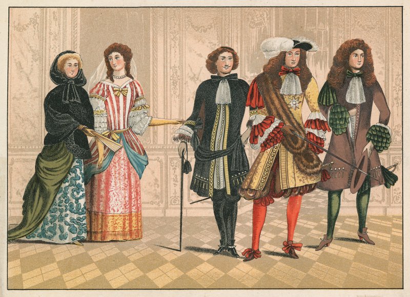 Seçkin kişiler, muhtemelen Alman, c 1680 (chromolitho) by English School