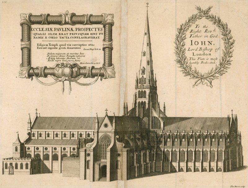 St Paul Katedrali'nin perspektif görünümü, Londra by English School
