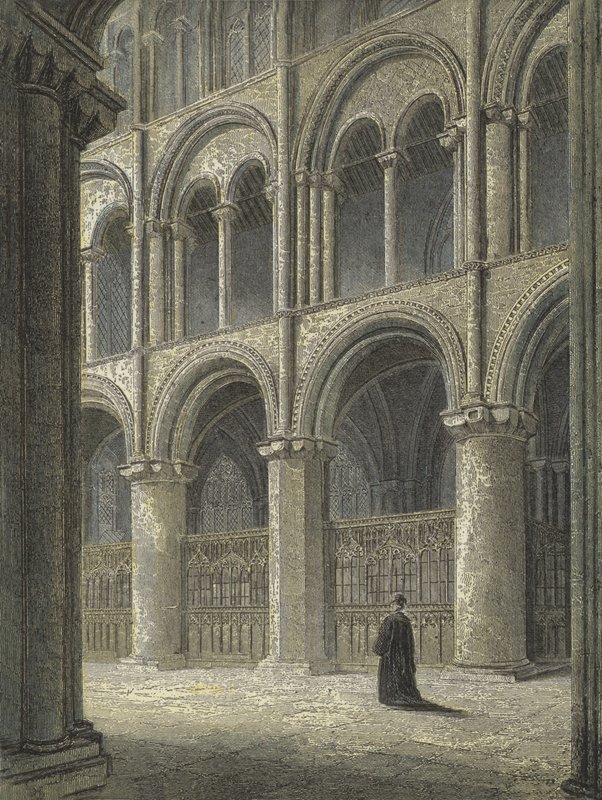 Peterborough Katedrali, Kuzey Transept boyunca Görüntüle by English School