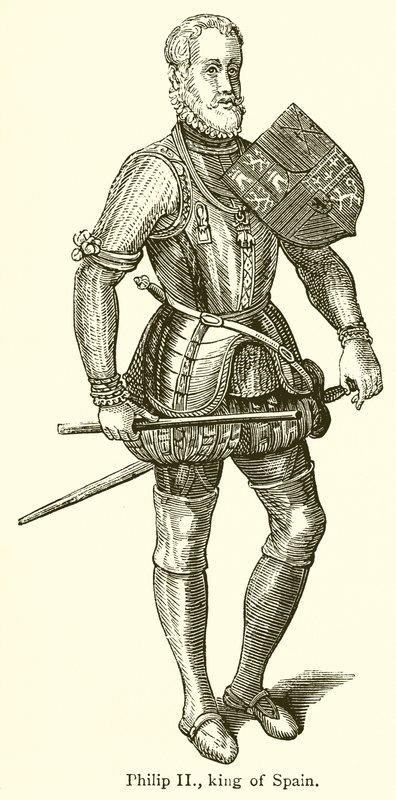 Philip II, İspanya Kralı by English School