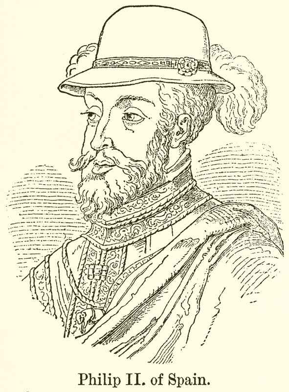 İspanya Philip II by English School