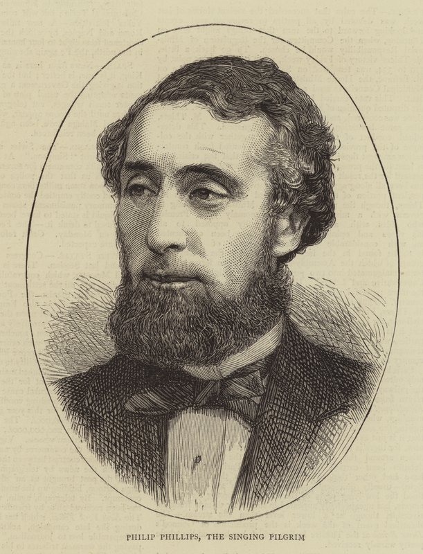 Philip Phillips, the Singing Pilgrim (engraving) by English School