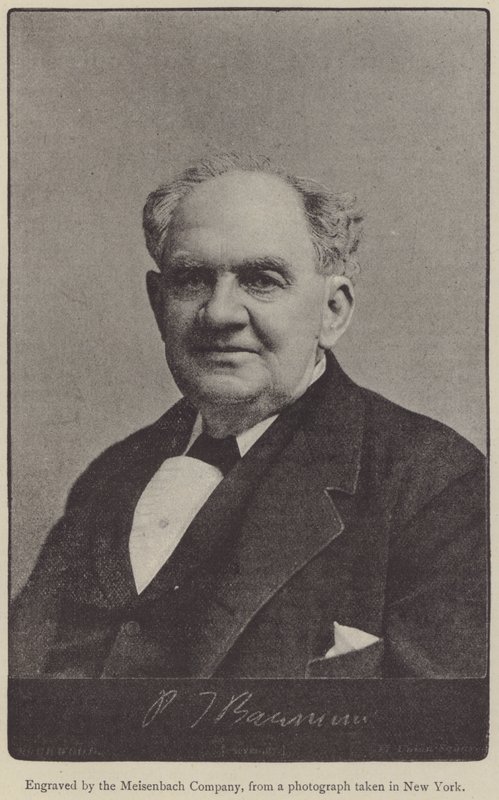 Phineas Taylor Barnum (gravür) by English School
