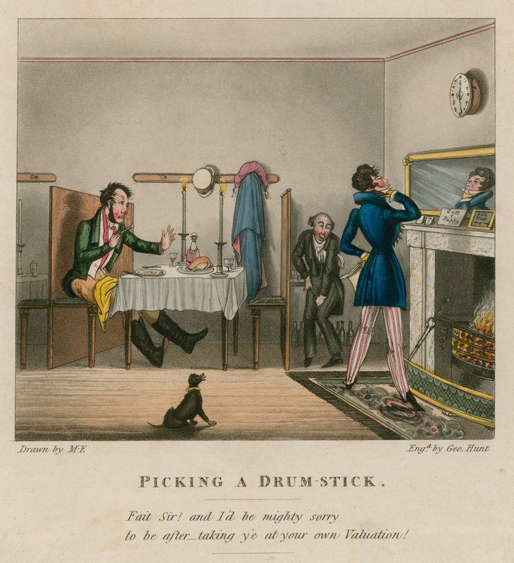 Bir baget seçmek; karikatür by English School