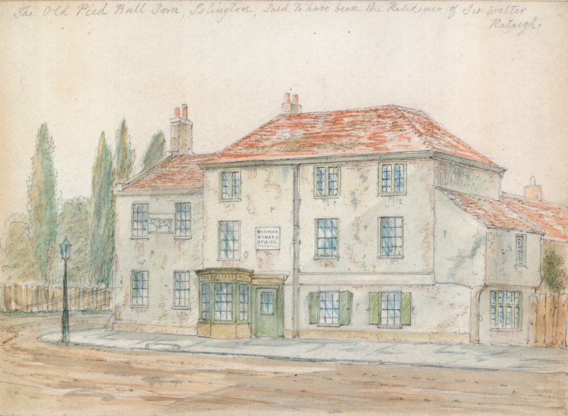 Pied Bull Inn, Islington (kağıt üzerinde wc) by English School
