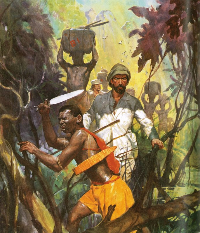 Ogowe nehrini keşfeden Pierre Brazza by English School