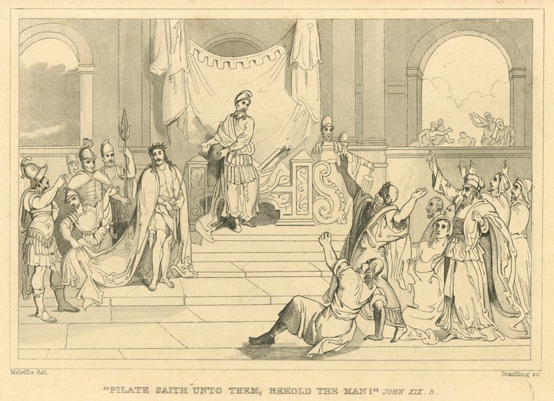 "Pilate onlara dedi ki, adama bakın!", John XIX, 5 by English School