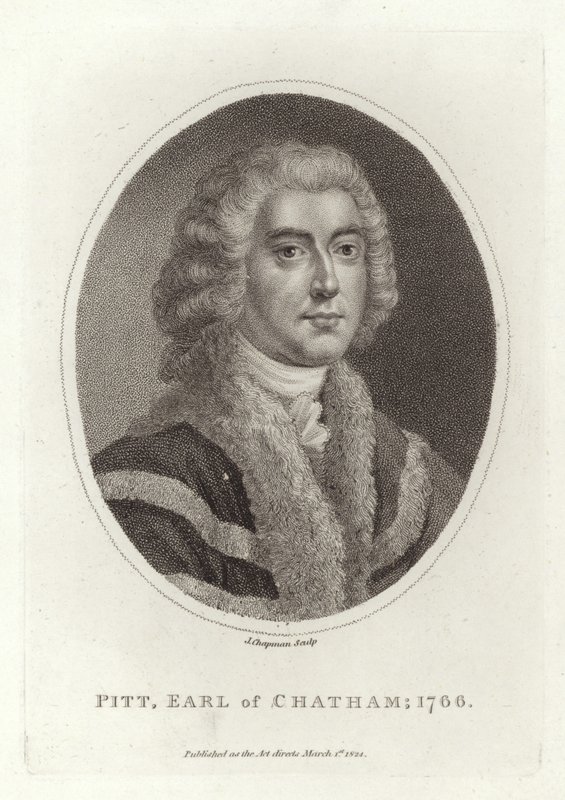 Pitt, Chatham Kontu, 1766 by English School