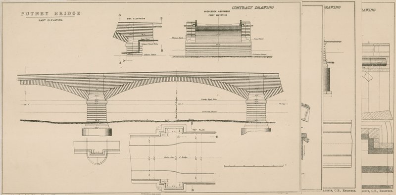 Putney Köprüsü Planı by English School