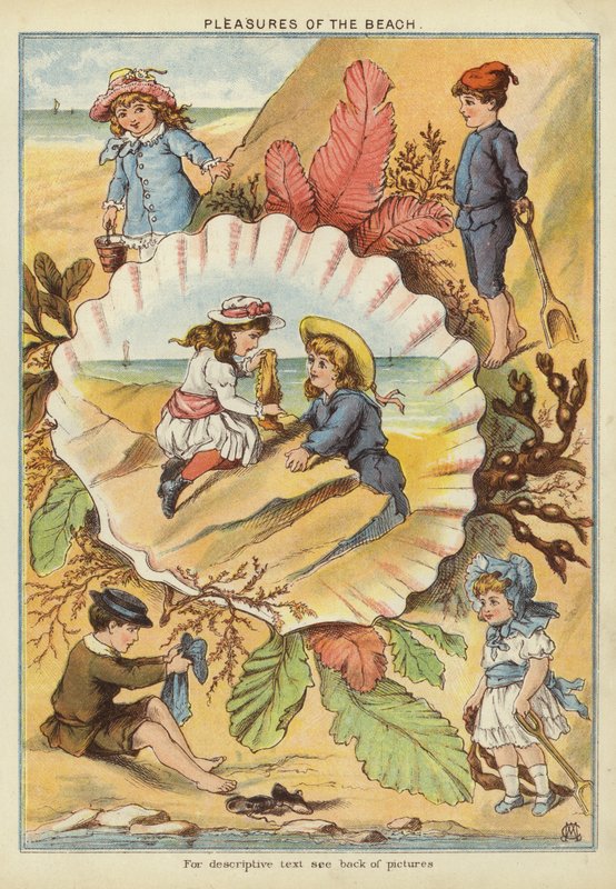 Sahilin zevkleri (chromolitho) by English School