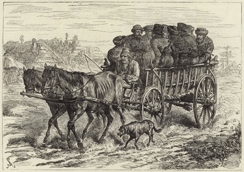 Polonyalı Yahudiler pazara gidiyor by English School