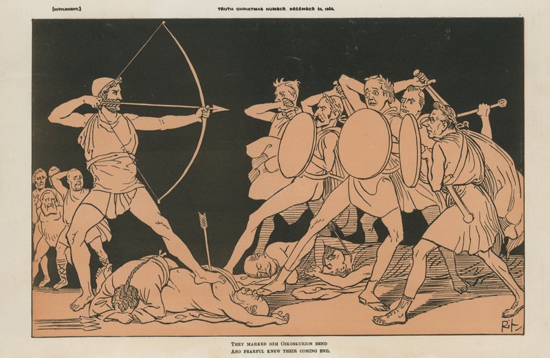 Siyasi karikatür by English School