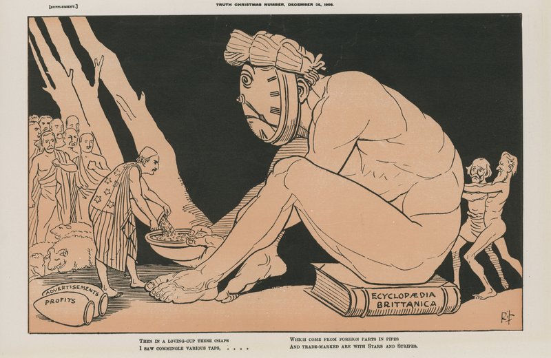 Siyasi karikatür by English School