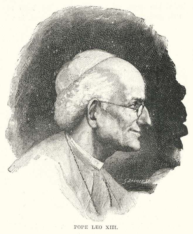 Papa Leo XIII (lito) by English School