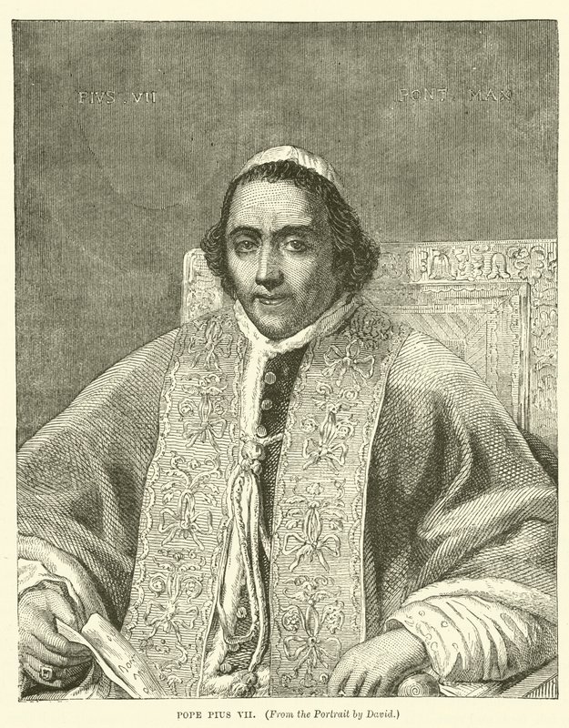 Papa Pius VII (gravür) by English School
