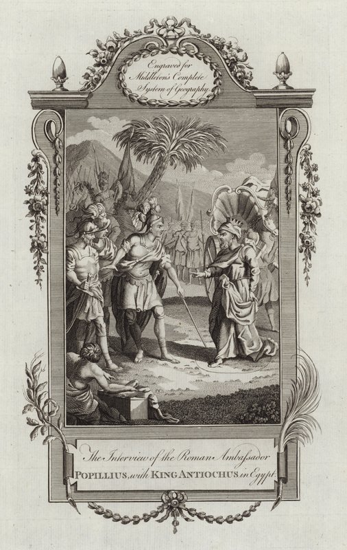 Popillius, Kral Antiochus ile by English School