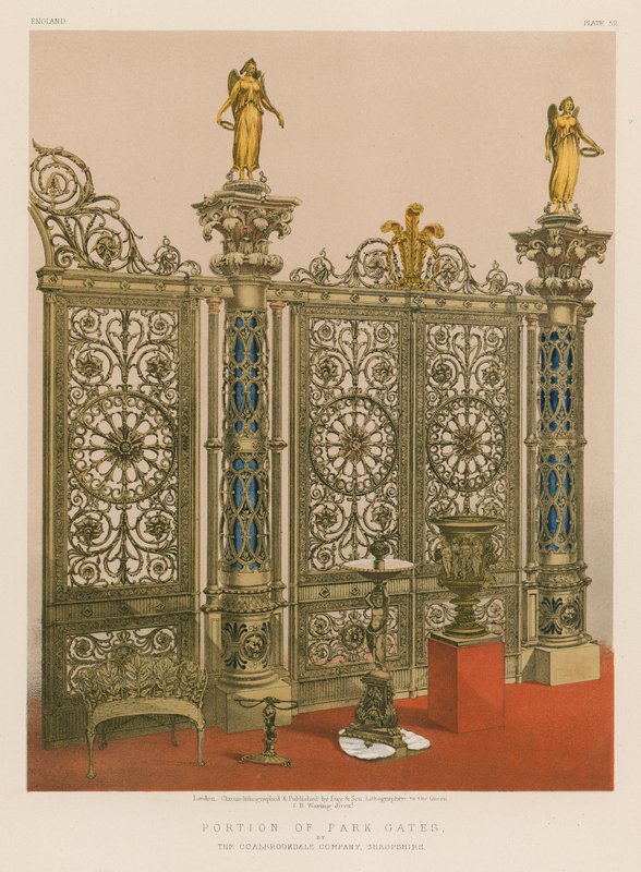 The Coalbrookdale Company, Shropshire tarafından Park Gates