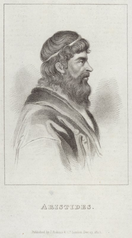Aristides portresi by English School