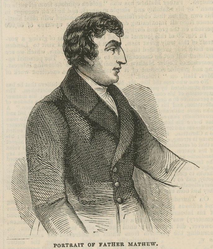 Peder Theobald Mathew'in portresi by English School