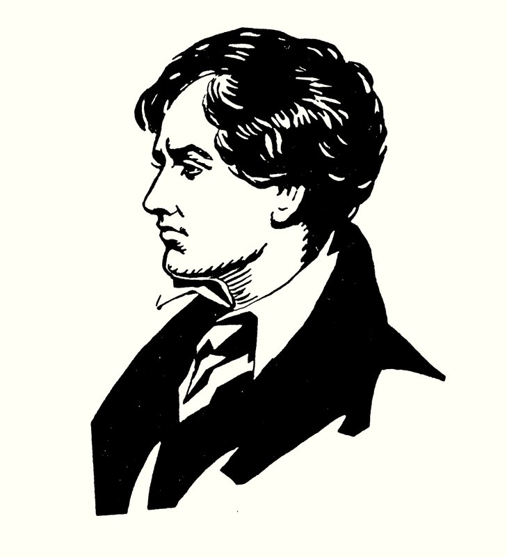 Lord Byron'ın portresi (renkli taş) by English School