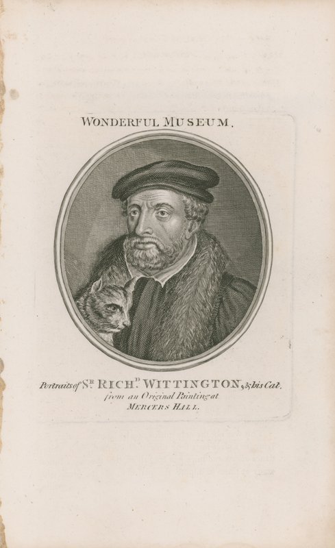 Sir Richard Whittington ve kedisinin portresi by English School
