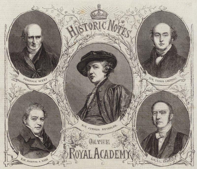 Kraliyet Akademisi başkanlarının portreleri by English School