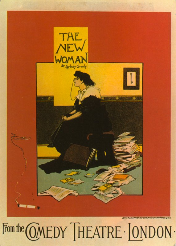 Sydney Grundy'den The New Woman Posteri Comedy Theatre'da by English School