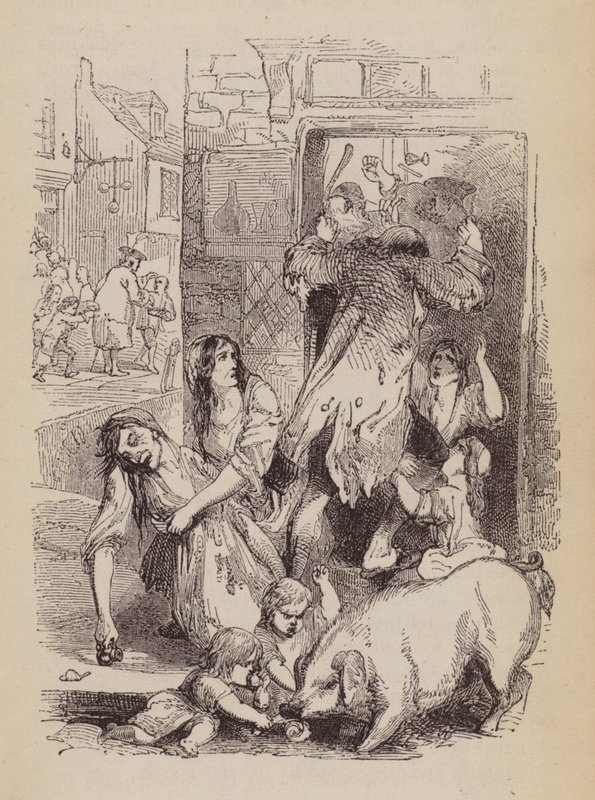 Yoksulluk (gravür) by English School