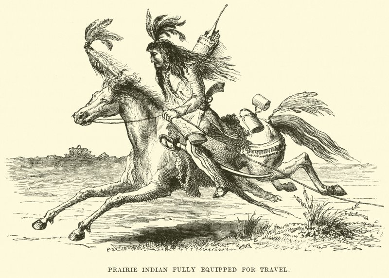 Prairie Indian seyahat için tam donanımlı by English School