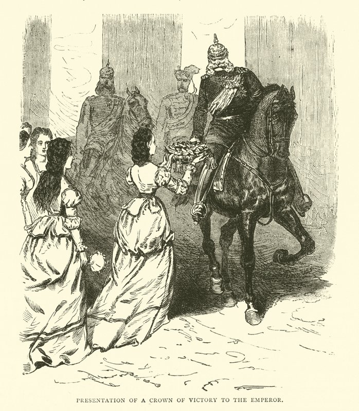 İmparatora Zafer Tacının Takdimi, Mart 1871 by English School