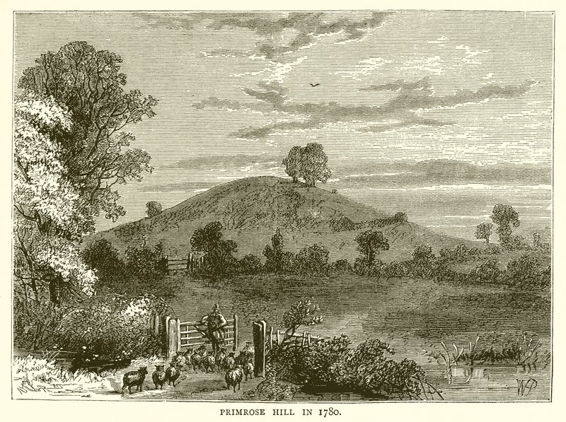 1780 yılında Primrose Tepesi by English School