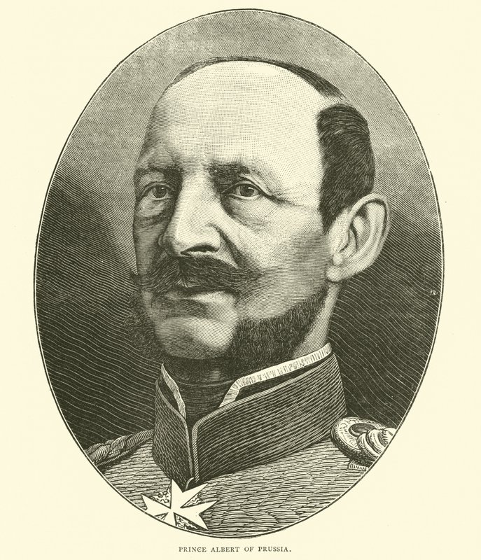 Prusya Prensi Albert, Ekim 1870 by English School