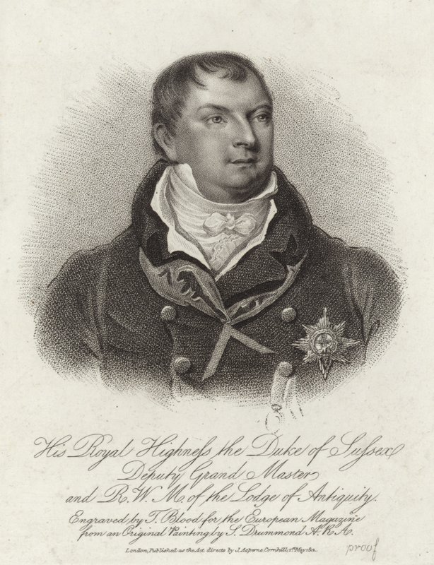 Prens Augustus Frederick, Sussex Dükü by English School