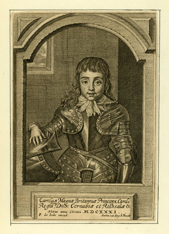 Prens Charles, gelecekteki Kral II. Charles by English School