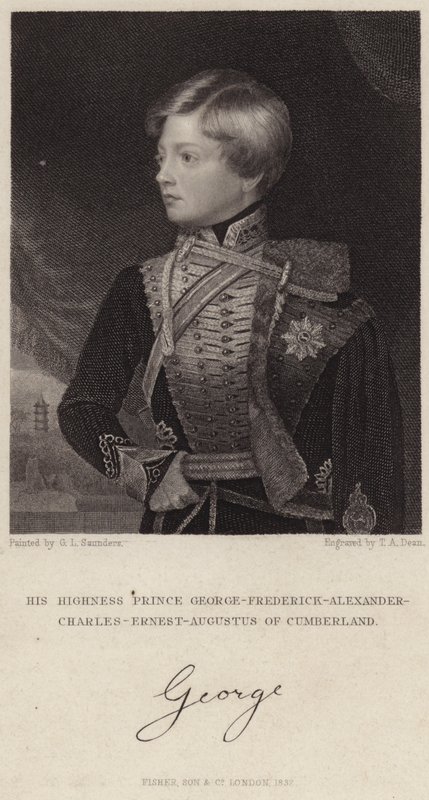 Cumberland Prensi George-Frederick-Alexander-Charles-Ernest-Augustus by English School