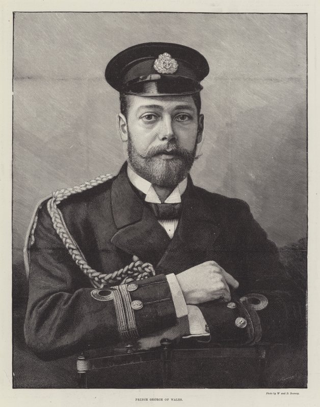 Galler Prensi George (gravür) by English School
