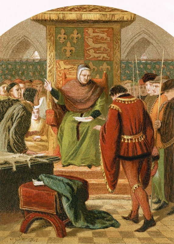 Yargıç Gascoigne önünde Prens Henry by English School