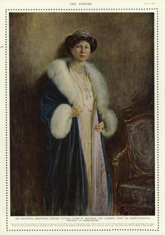 Brunswick ve Lüneberg Prensesi Victoria Louise by English School