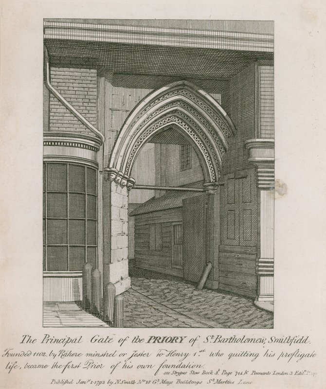 Aziz Bartholomews Manastırı, Smithfield by English School