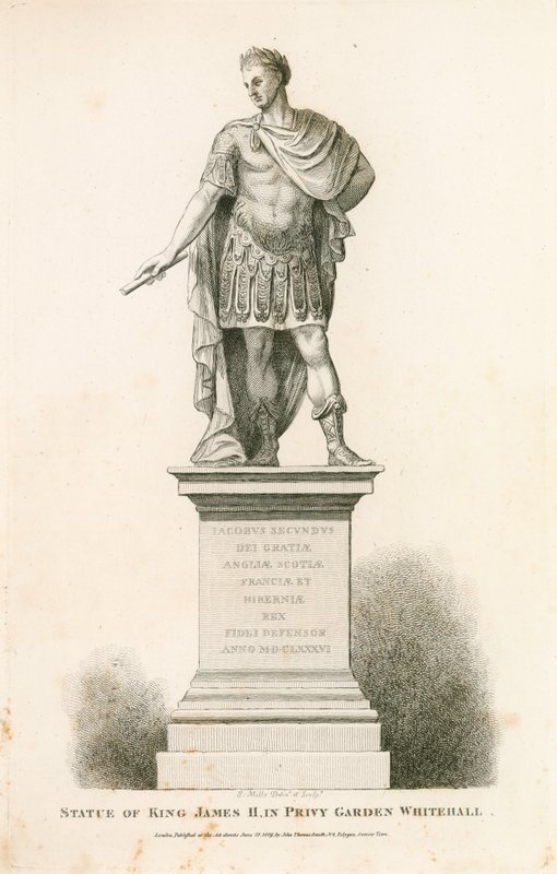 Özel Bahçe Westminster. Kral II. James Heykeli by English School