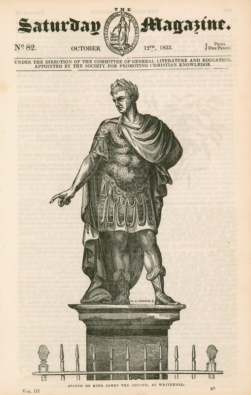 Özel Bahçe Westminster. Kral II. James Heykeli by English School
