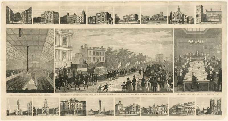 3,317,702 Büyük Ulusal Dilekçeye katılan alayı, 1842, Avam Kamarası by English School