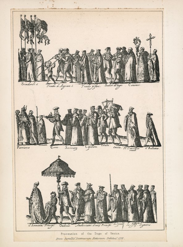 Venedik Doge alayı by English School