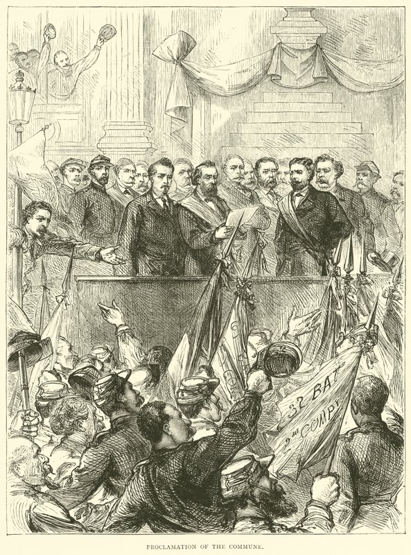 Komün Bildirisi, Mart 1871 by English School
