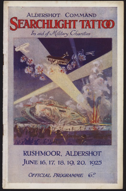 Aldershot Komutanlığı Projektör Tattoo, Rushmoor, Aldershot, Hampshire için Program by English School