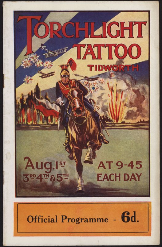 Tidworth Torchlight Tattoo, Tidworth Park, Wiltshire için Program by English School