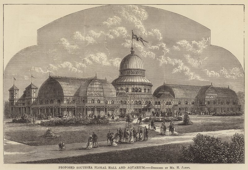 Önerilen Southsea Çiçek Salonu ve Akvaryumu (gravür) by English School