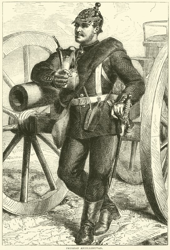 Prusya Topçusu, Ekim 1870 by English School